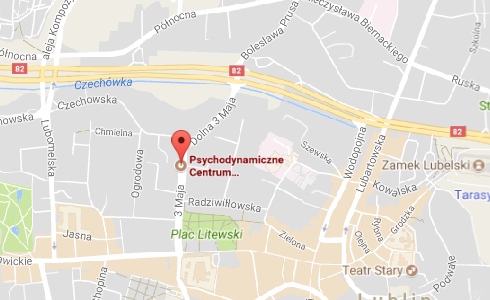 Mapa dojazdu PCTS Centrum Terapeutyczno Szkoleniowe Lublin